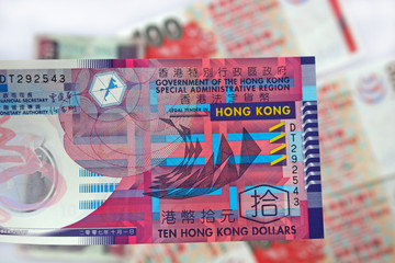 ten Hong Kong dollar note