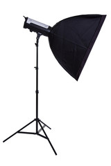 studio strobe with softbox