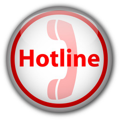 Hotline Button (white/red)