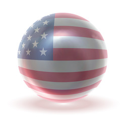 USA Glossy Crystal Ball