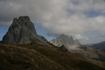 Fototapeta na wymiar Mountain panorama Kirchlispitzen