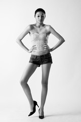 Fototapeta premium attractive asian young woman