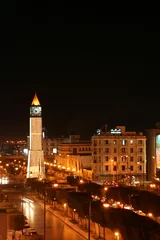 Photo sur Aluminium Tunisie tunis la nuit
