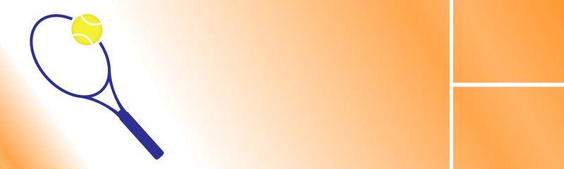 banner tennis rosso