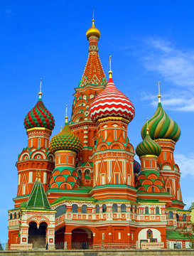 Russia.Moscau.Pokrov cathedral.