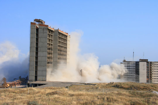 Destruction of an old building