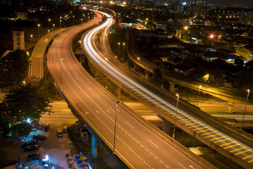 urban night traffic