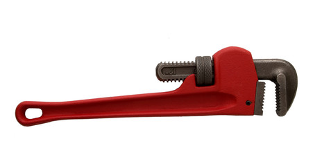 Red plumbers wrench