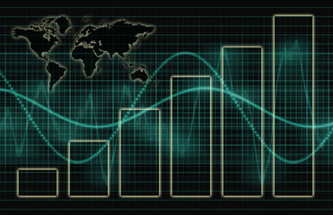 Global Business Abstract Background