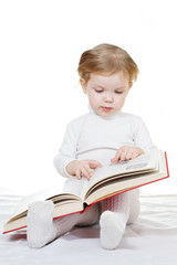 Baby with book