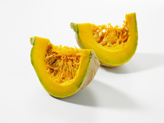 shot of pumkin on the white background