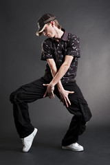 hip hop dancer posing