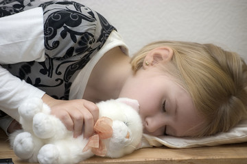 girl with toy
