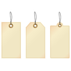 Tags: set of decorative tags