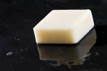 white soap