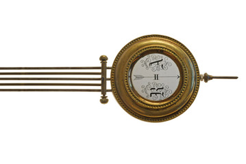 detail of age-old mechanical clock