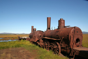 Fototapeta na wymiar Rusty train