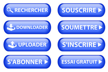 Boutons Web (bleu)