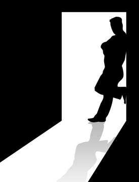 Doorway and male