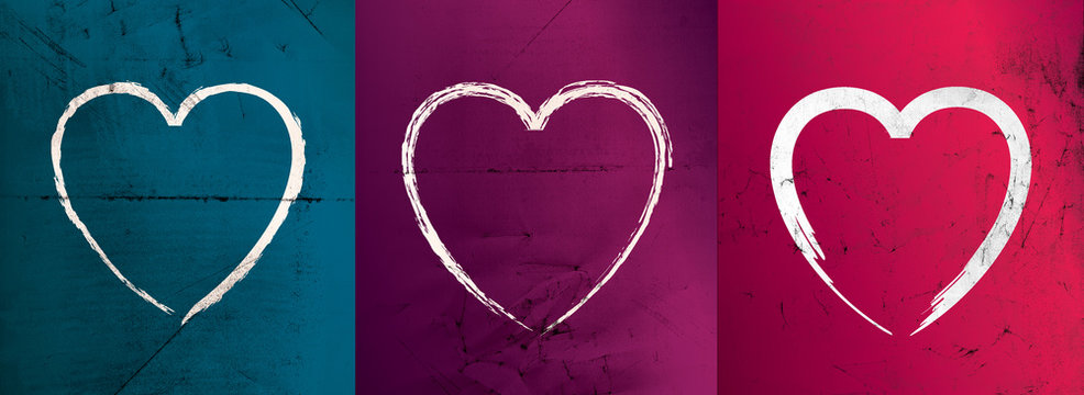 Modern valentines heart