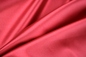 Red silk material