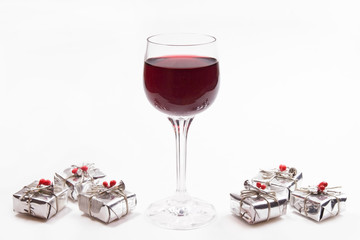 wine and little gift