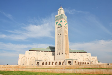 Fototapeta premium The Mosque of Hassan II in Casablanca, Morocco
