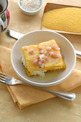 Polenta al lardo - Antipasto - Cucina del Trentino Alto Adige