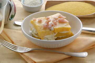 Polenta al lardo - Antipasti - Cucina del Trentino Alto Adige