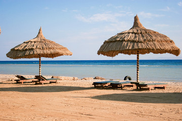 parasol on the beach