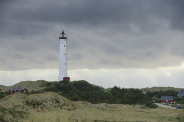 Fototapeta na wymiar Leuchtturm im Sturm