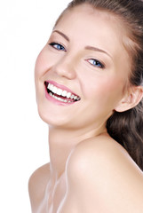 Obraz premium Laughing young adult girl