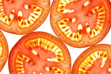 Slices of tomato