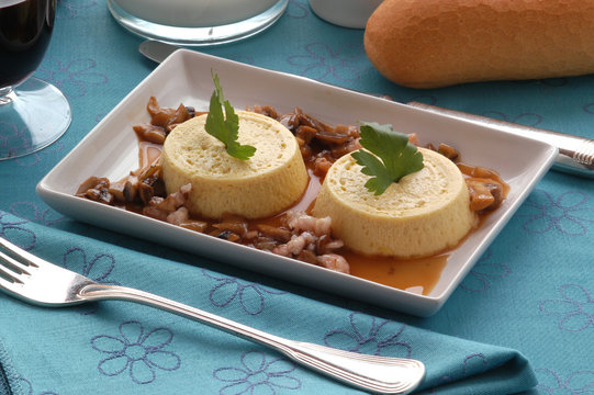 Budino di cervella e funghi - Secondi del Trentino Alto Adige