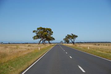 Princes Highway dans l'outback en Australie