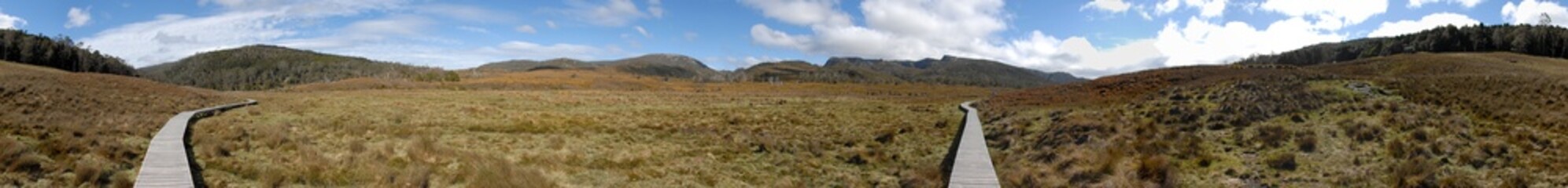 Panorama dans le Craddle Mountain National Park en Tasmanie