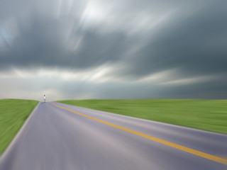 an image of athlete running on the road