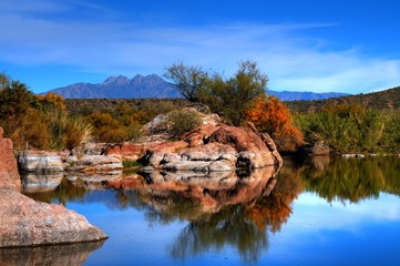 Obraz premium Desert Pond