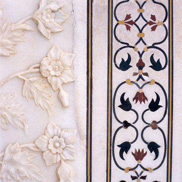 Inlay Detail of the Facade of Taj Mahal