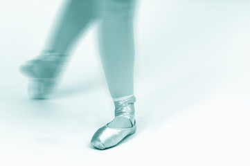 close up shot of feet of ballerina © jokerpro