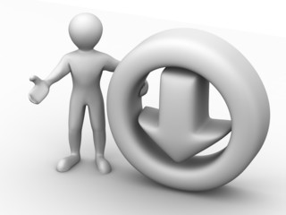 Men with symbol Download