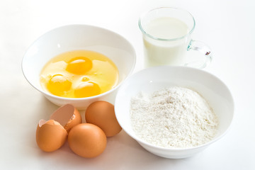 eggs flour and milk