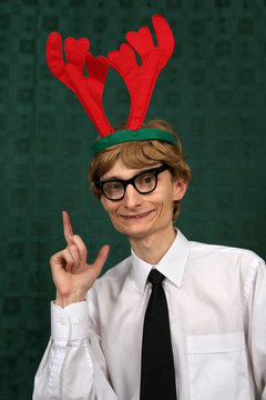 Cute Christmas nerd
