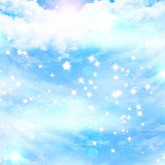 Clouds with intense sunlight