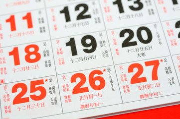 Date of chinese new year 2009 © Norman Chan