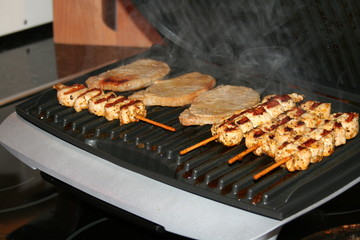 Grillen mit einem Kontaktgrill