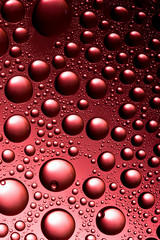 red water drops