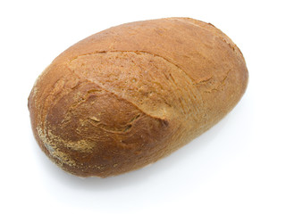 fresh bread on white background