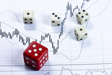 Cubes on business background