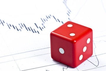 Cubes on business background